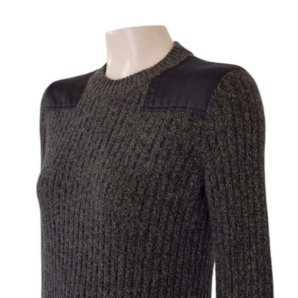 Rag & Bone Cashmere Ribbed Crewneck Sweater Indie Green Scandi Girl XS - Picture 5 of 8